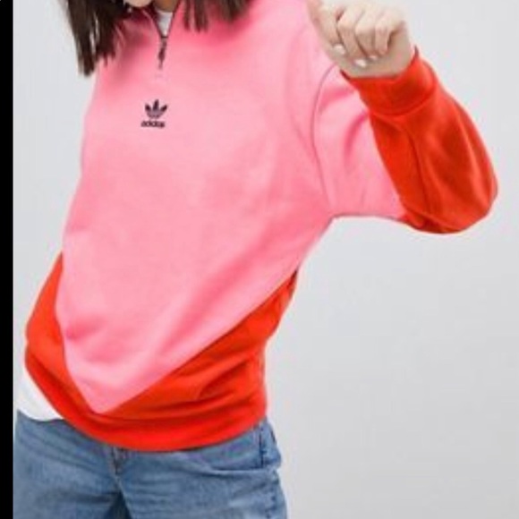 Adidas color-block sweatshirt Sz. Lrg - Picture 3 of 4